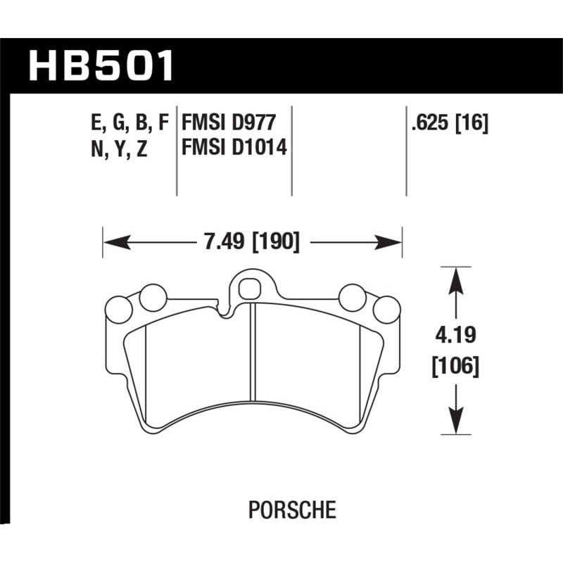 Hawk 07-10 Audi Q7 3.6L/4.2L / 03-07 Porsche Cayenne 4.5L / 04-07 VW Touareg Performance Ceramic Str
