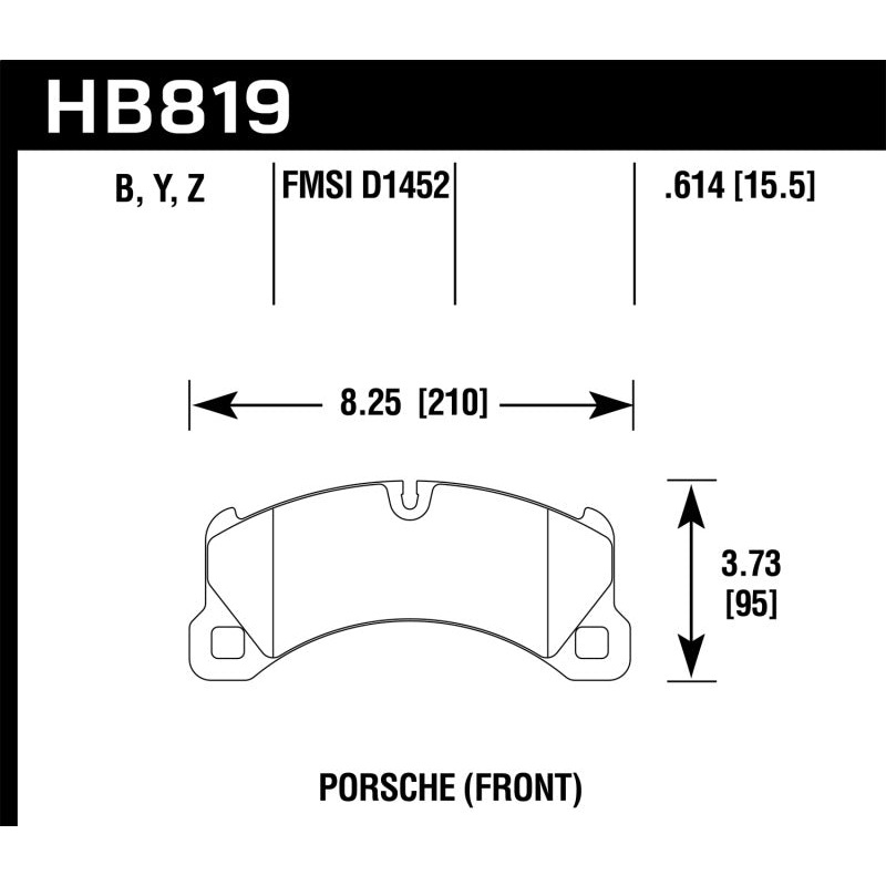 Hawk 11-13 Porsche Cayenne HPS 5.0 Front Brake Pads