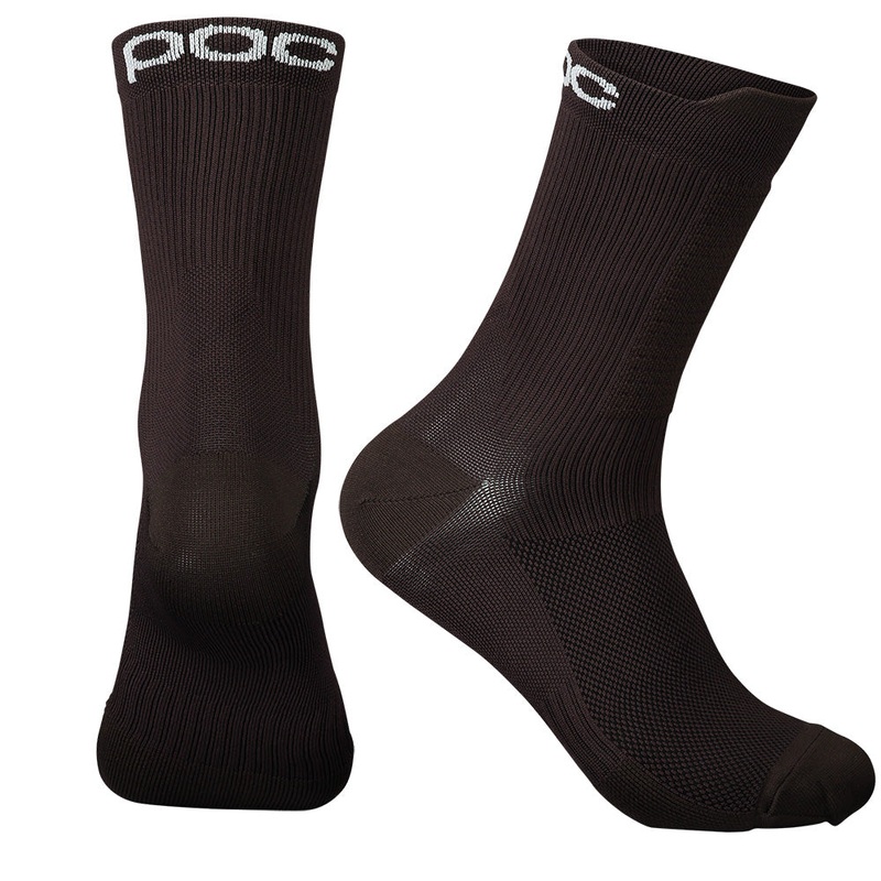 POC Lithe Mid Length MTB Socks - M - Uranium Black